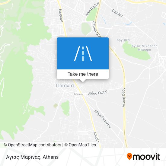 Αγιας Μαρινας map