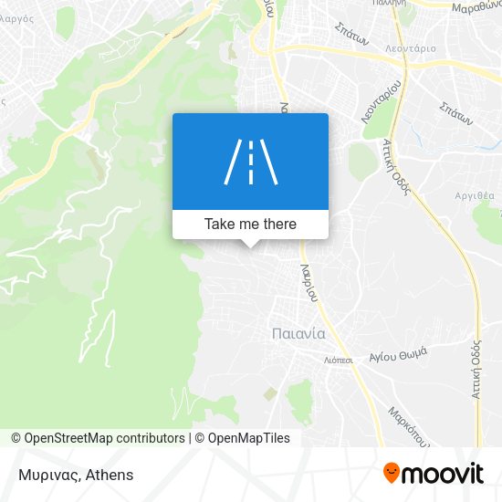 Μυρινας map