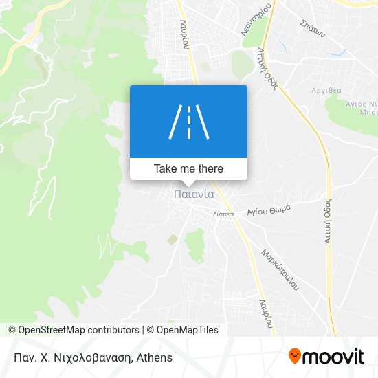 Παν. Χ. Νιχολοβαναση map