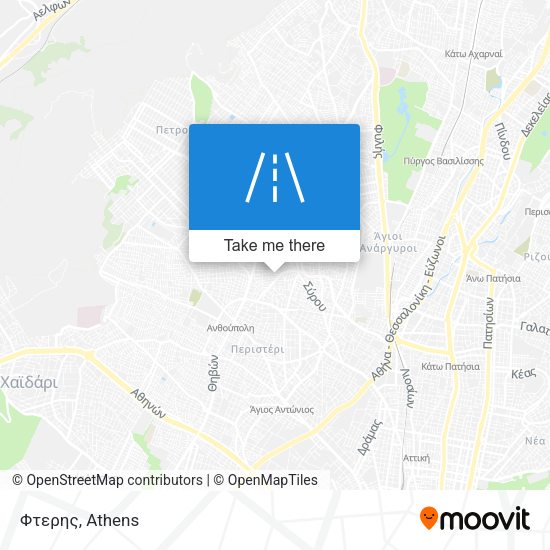 Φτερης map