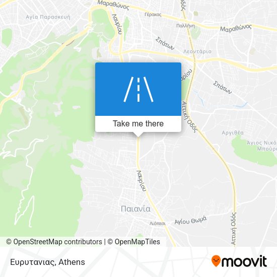 Ευρυτανιας map