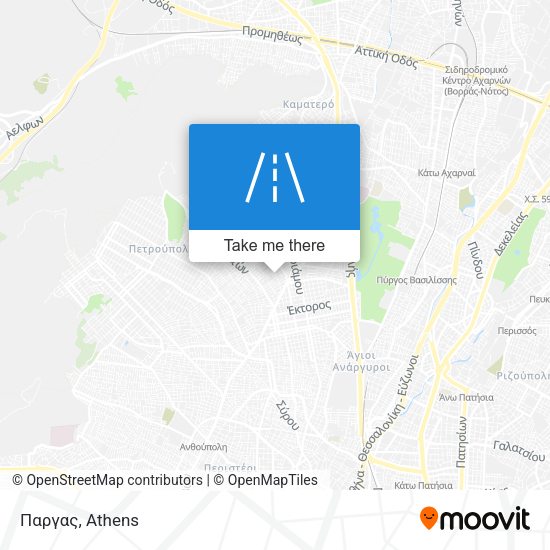 Παργας map