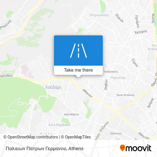 Παλαιων Πατρων Γερμανου map