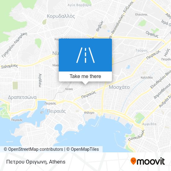 Πετρου Οριγωνη map