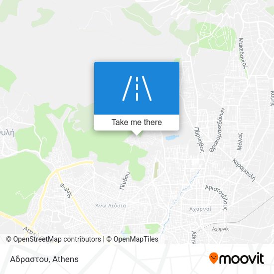 Αδραστου map