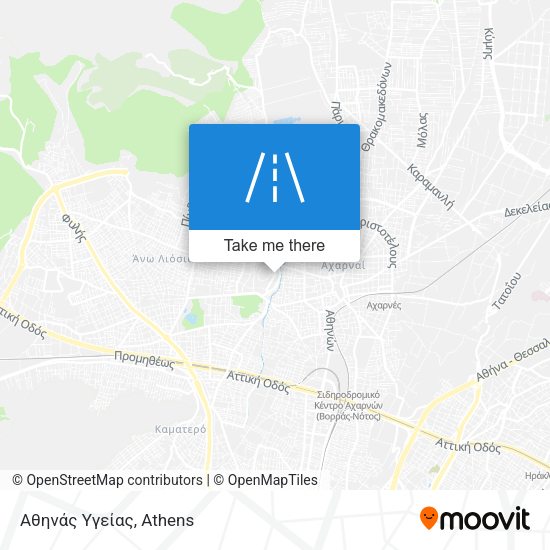 Αθηνάς Υγείας map