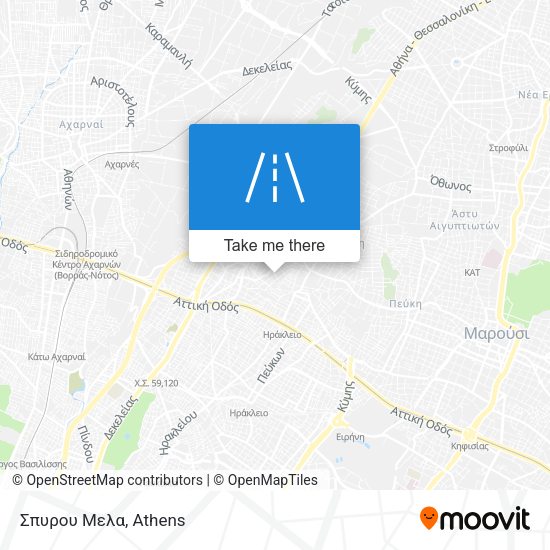 Σπυρου Μελα map