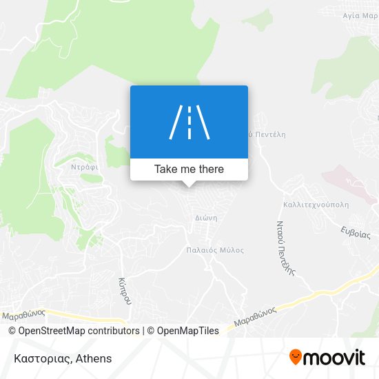 Καστοριας map