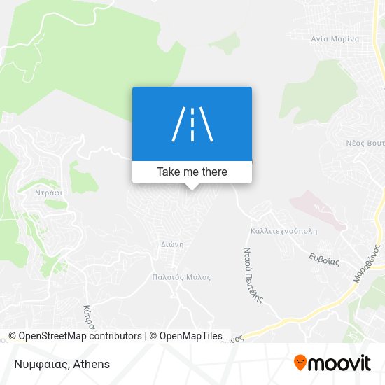 Νυμφαιας map