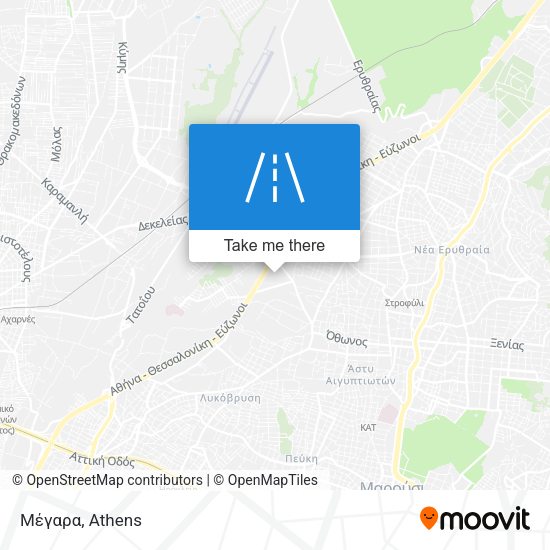 Μέγαρα map