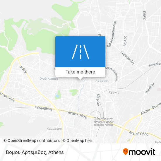 Βομου Αρτεμιδος map