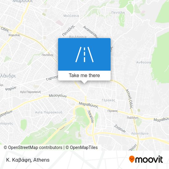 Κ. Καβάφη map