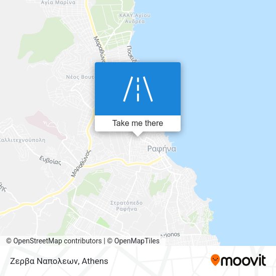 Ζερβα Ναπολεων map