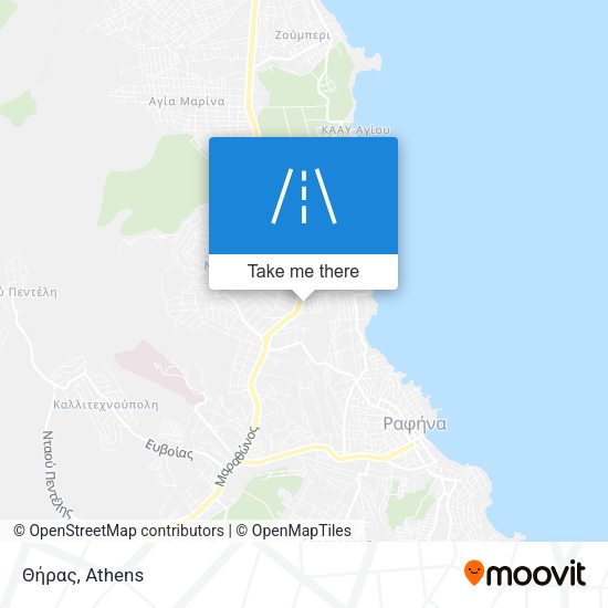 Θήρας map