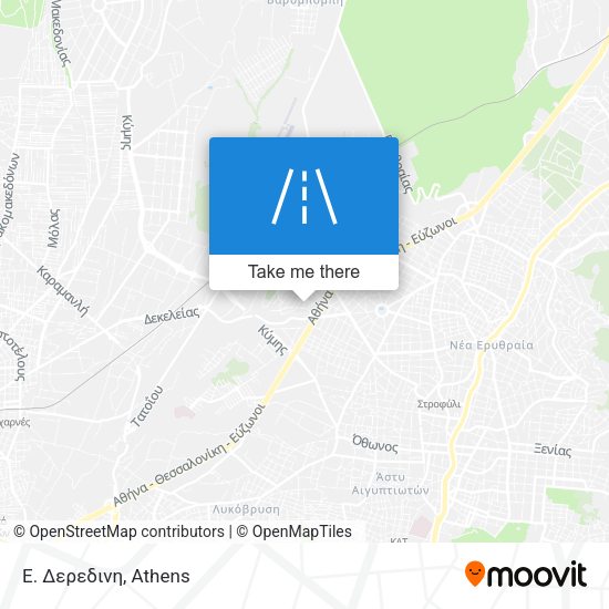 Ε. Δερεδινη map