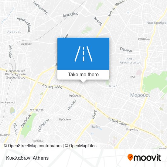 Κυκλαδων map