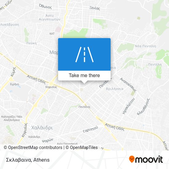 Σκλαβαινα map