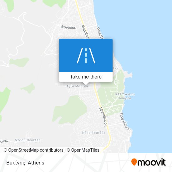 Βυτίνης map