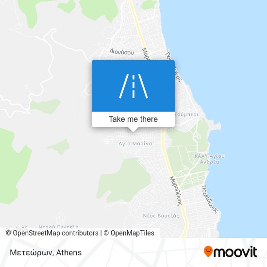 Μετεώρων map