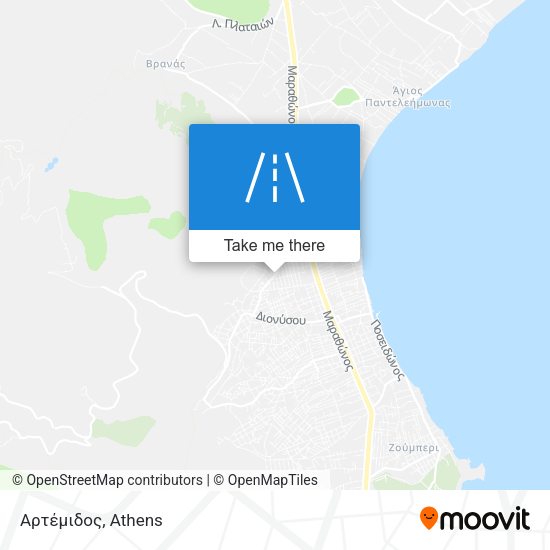 Αρτέμιδος map