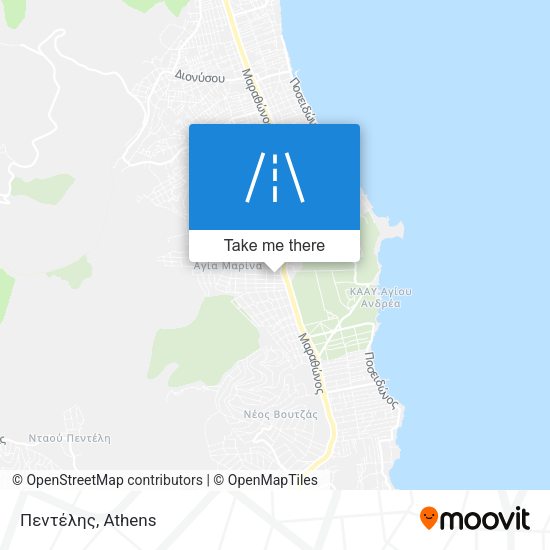 Πεντέλης map