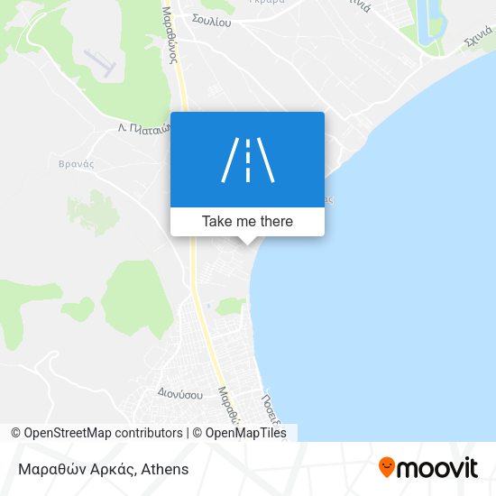 Μαραθών Αρκάς map