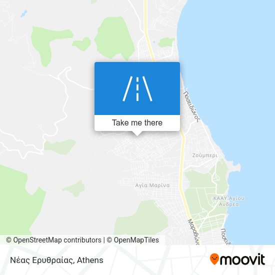 Νέας Ερυθραίας map
