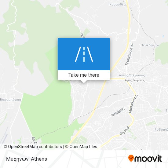Μυχηνων map