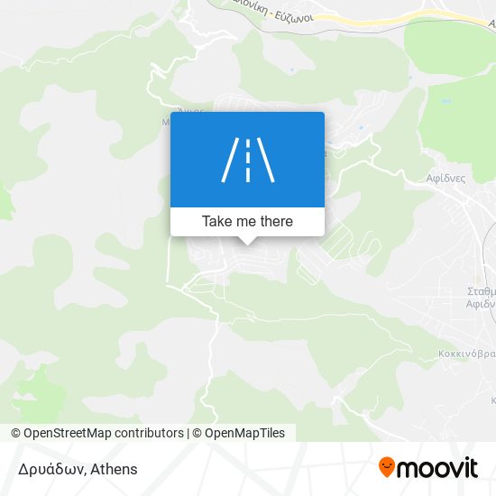 Δρυάδων map