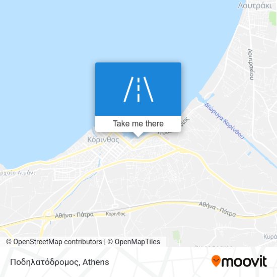 Ποδηλατόδρομος map