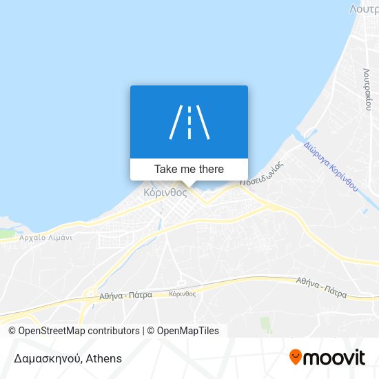 Δαμασκηνού map