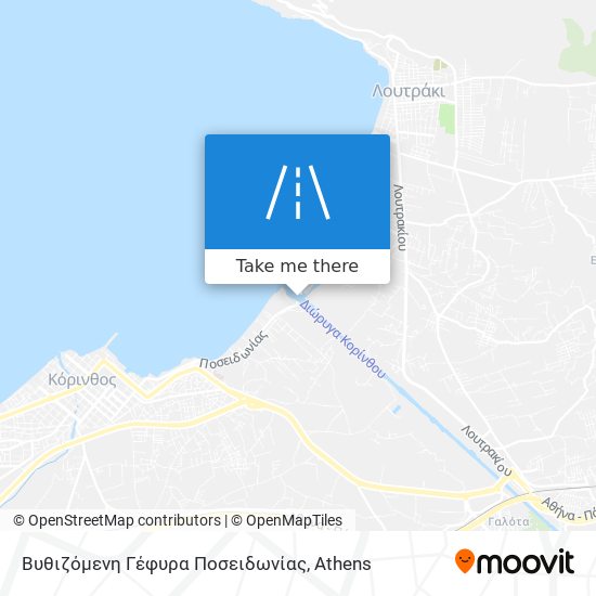 Βυθιζόμενη Γέφυρα Ποσειδωνίας map