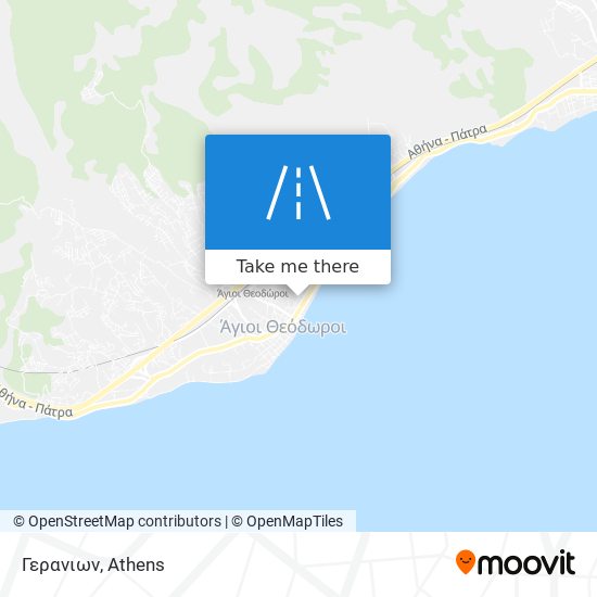 Γερανιων map