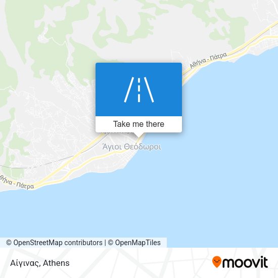 Αίγινας map
