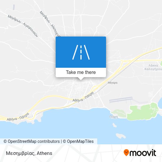 Μεσημβρίας map