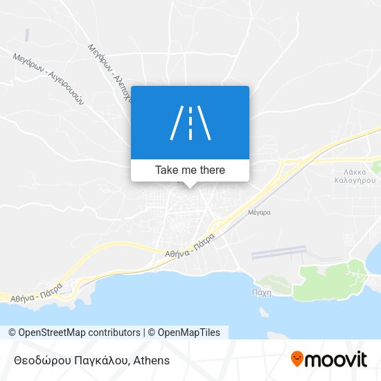 Θεοδώρου Παγκάλου map