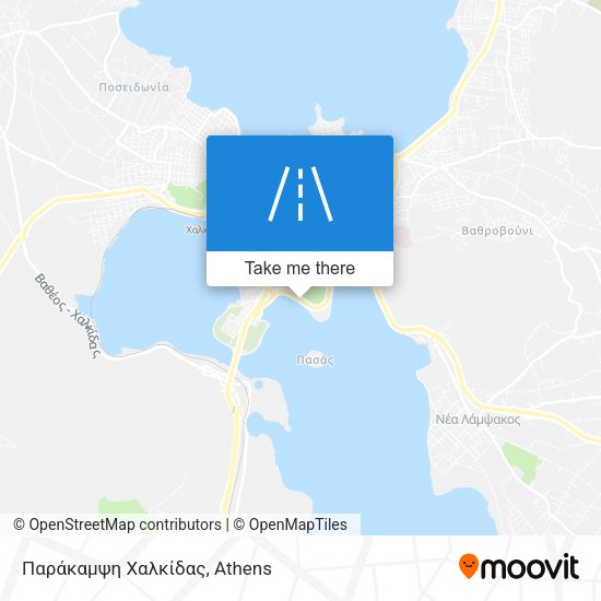 Παράκαμψη Χαλκίδας map