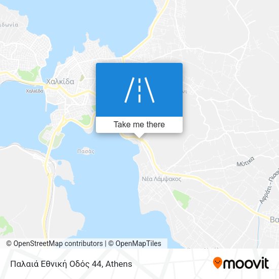 Παλαιά Εθνική Οδός 44 map