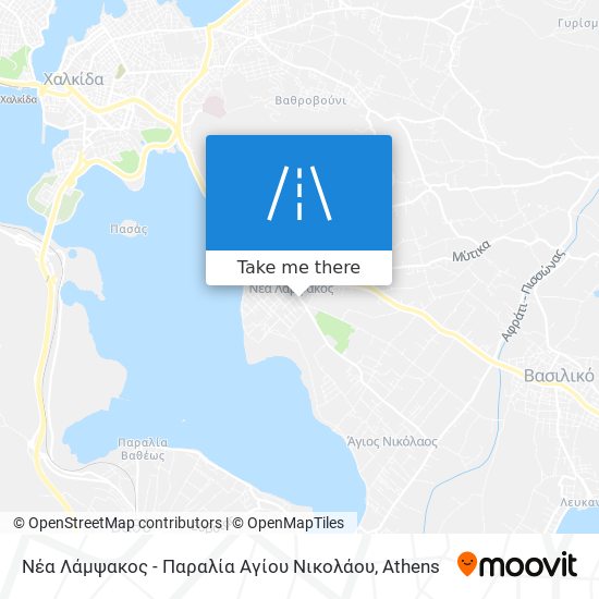 Νέα Λάμψακος - Παραλία Αγίου Νικολάου map