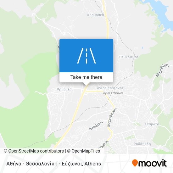 Αθήνα - Θεσσαλονίκη - Εύζωνοι map