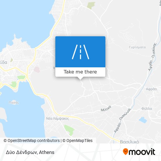 Δύο Δένδρων map