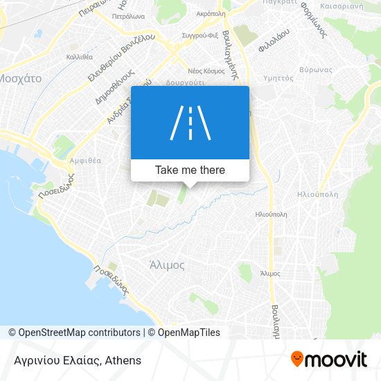 Αγρινίου Ελαίας map