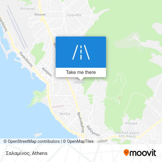 Σαλαμίνος map