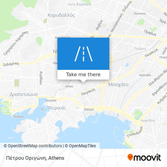 Πέτρου Οριγώνη map