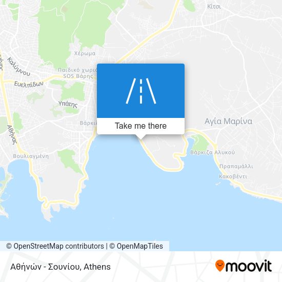 Αθήνών - Σουνίου map