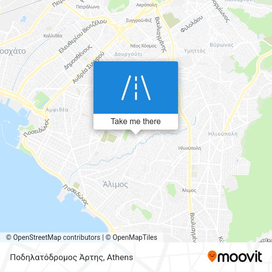 Ποδηλατόδρομος Άρτης map