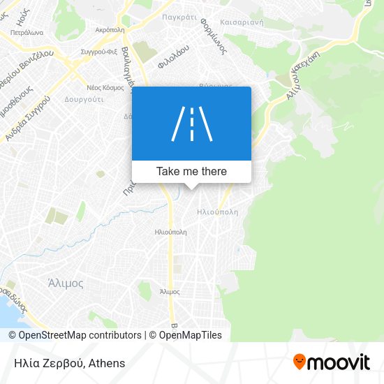 Ηλία Ζερβού map