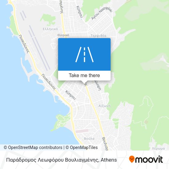 Παράδρομος Λεωφόρου Βουλιαγμένης map
