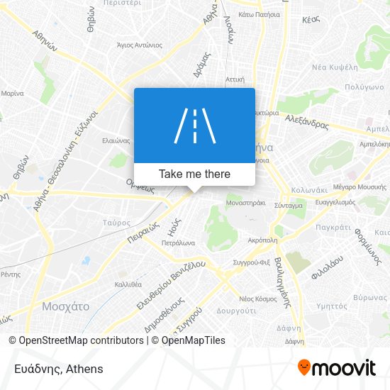Ευάδνης map