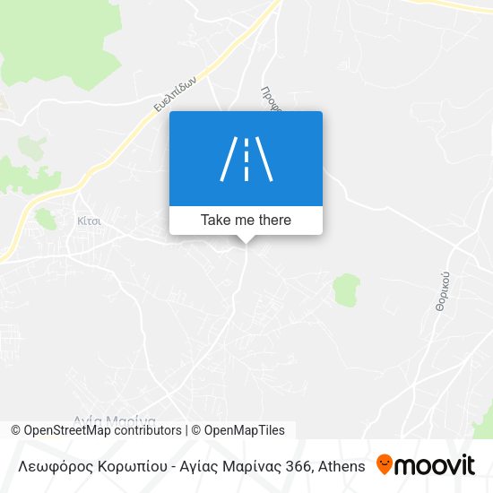 Λεωφόρος Κορωπίου - Αγίας Μαρίνας 366 map